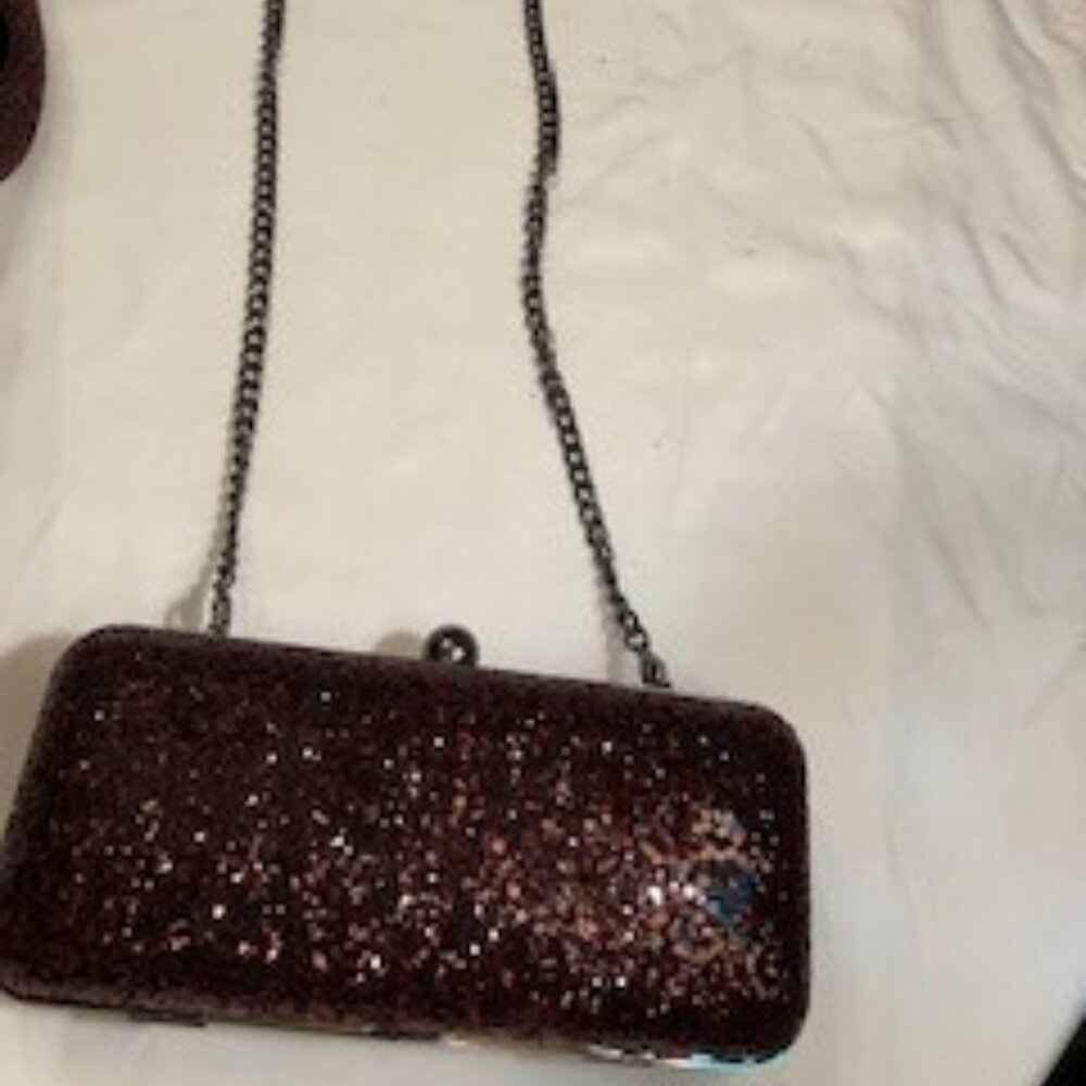 White House Black Market Ella Rosey Sequin Clutch Bag - Picture 3 of 5